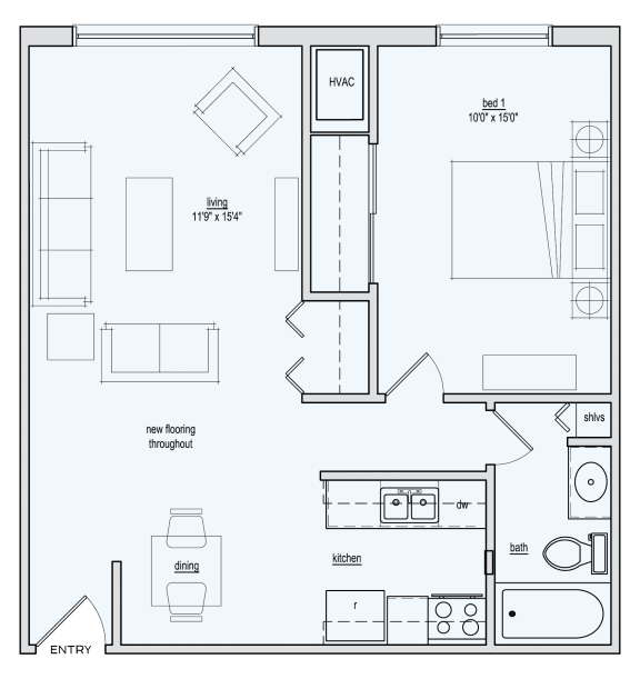 Floor Plans of Town and Country Wixom in Wixom, MI